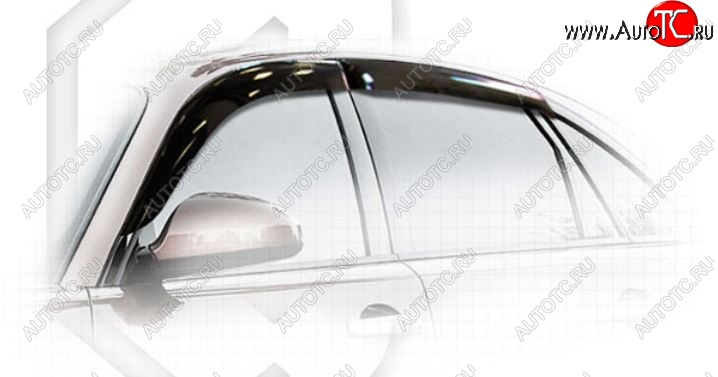 1 999 р. Дефлектора окон CA-Plastiс INFINITI FX35 S50 дорестайлинг (2002-2005) (Classic полупрозрачный, Без хром.молдинга)  с доставкой в г. Пермь