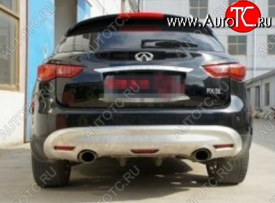 17 299 р. Накладка на задний бампер CT INFINITI FX35 S50 дорестайлинг (2002-2005) (Неокрашенная)  с доставкой в г. Пермь