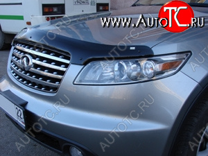 3 299 р. Дефлектор капота SIM INFINITI FX35 S50 рестайлинг (2006-2008)  с доставкой в г. Пермь