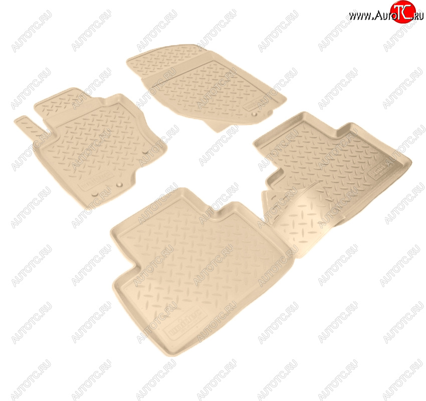 3 459 р. Коврики салона Norplast Unidec  INFINITI FX35  S51 - FX50  S51 (Цвет: бежевый)  с доставкой в г. Пермь