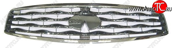 11 849 р. Решётка радиатора SAT (хром, пр-во Тайвань) INFINITI FX35 S51 дорестайлинг (2008-2011) (Неокрашенная)  с доставкой в г. Пермь