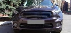 3 399 р. Решётка радиатора Style v2 INFINITI FX35 S51 дорестайлинг (2008-2011) (Неокрашенная)  с доставкой в г. Пермь. Увеличить фотографию 4