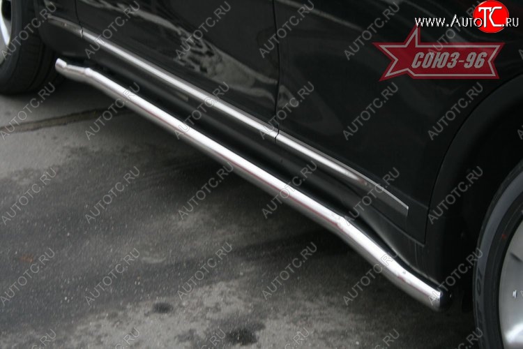2 564 р. Защита порогов Souz-96 (d60) INFINITI FX35 S51 дорестайлинг (2008-2011)  с доставкой в г. Пермь