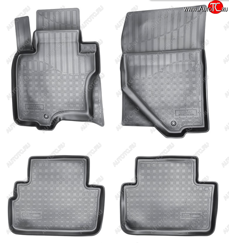 2 989 р. Комплект салонных ковриков Norplast Unidec INFINITI QX70 S51 (2013-2020) (Цвет: черный)  с доставкой в г. Пермь