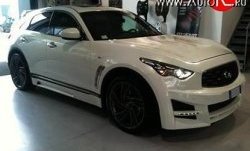 31 299 р. Передний бампер Lorinser INFINITI FX37 S51 рестайлинг (2011-2013) (Неокрашенный)  с доставкой в г. Пермь. Увеличить фотографию 2