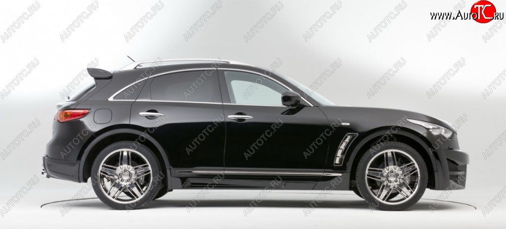 12 799 р. Пороги накладки Lorinser INFINITI FX50 S51 рестайлинг (2012-2014) (Неокрашенные)  с доставкой в г. Пермь