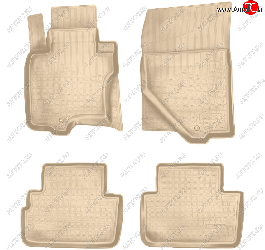 3 459 р. Коврики салона Norplast Unidec  INFINITI FX50  S51 - QX70  S51 (Цвет: бежевый)  с доставкой в г. Пермь