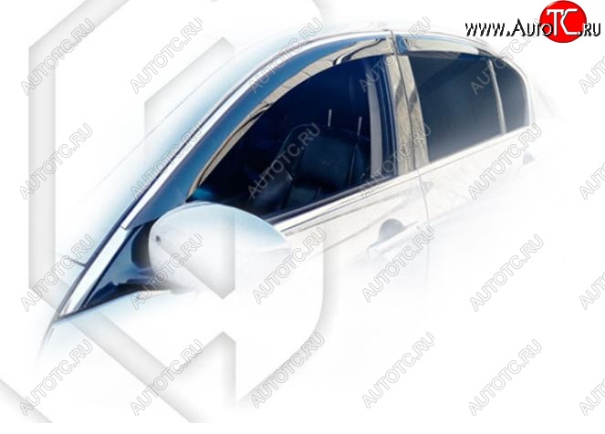 1 999 р. Дефлектора окон (V36) CA-Plastiс  INFINITI G35  V36 (2006-2015) седан (Classic полупрозрачный, Без хром молдингов)  с доставкой в г. Пермь