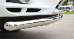 17 849 р. Защита переднего бампера (2 трубыØ63 и 42 мм, нержавейка) SLITKOFF INFINITI JX35 (2012-2014)  с доставкой в г. Пермь. Увеличить фотографию 3