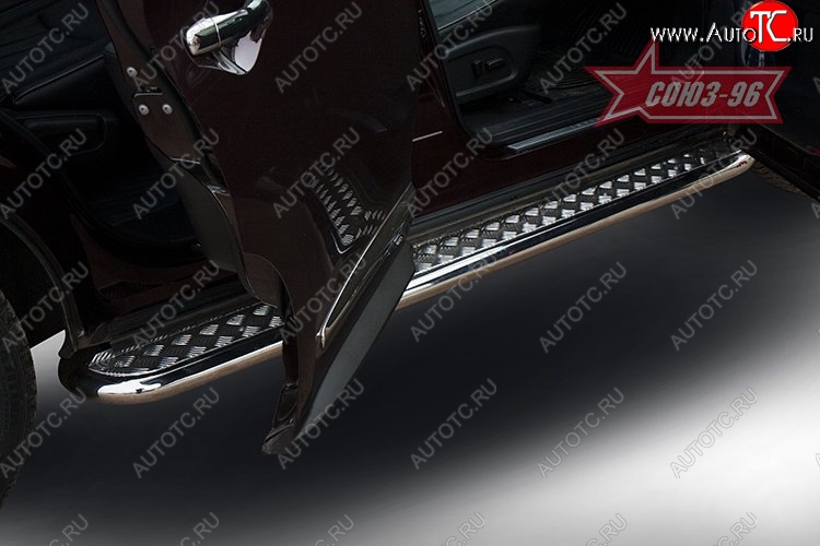 17 729 р. Защита порогов Souz-96 (с листом) INFINITI JX35 (2012-2014)  с доставкой в г. Пермь
