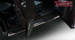 20 924 р. Защита порогов Souz-96 (с проступями) INFINITI JX35 (2012-2014)  с доставкой в г. Пермь. Увеличить фотографию 2