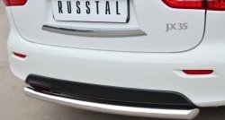 14 999 р. Одинарная защита заднего бампера из трубы диаметром 63 мм SLITKOFF  INFINITI JX35 (2012-2014)  с доставкой в г. Пермь. Увеличить фотографию 2