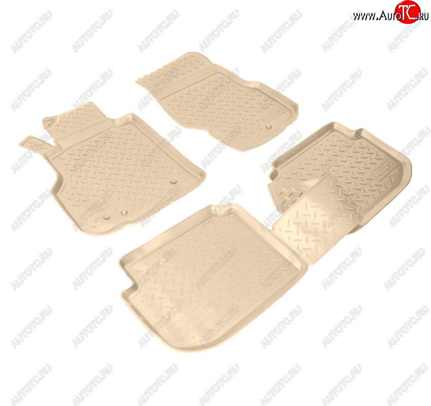 3 459 р. Коврики салона Norplast Unidec  INFINITI M (2005-2010) Y50 седан (Цвет: бежевый)  с доставкой в г. Пермь