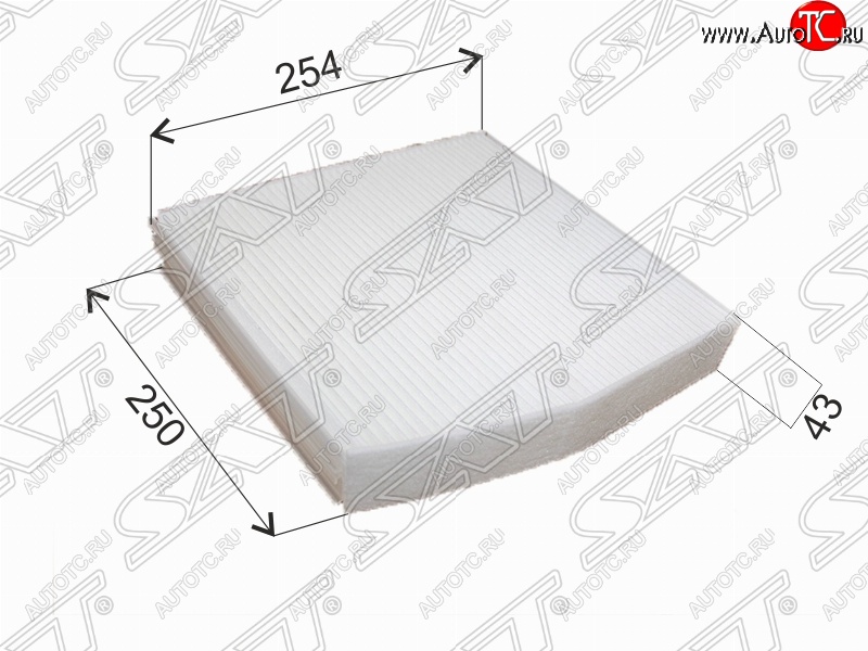 359 р. Фильтр салонный SAT (254х250х42 mm)  INFINITI Q30  H15E (2015-2019), Mercedes-Benz A class  W176 (2012-2015), Mercedes-Benz B-Class  W246/T246 (2011-2018), Mercedes-Benz CLA class  C117 (2013-2019)  с доставкой в г. Пермь