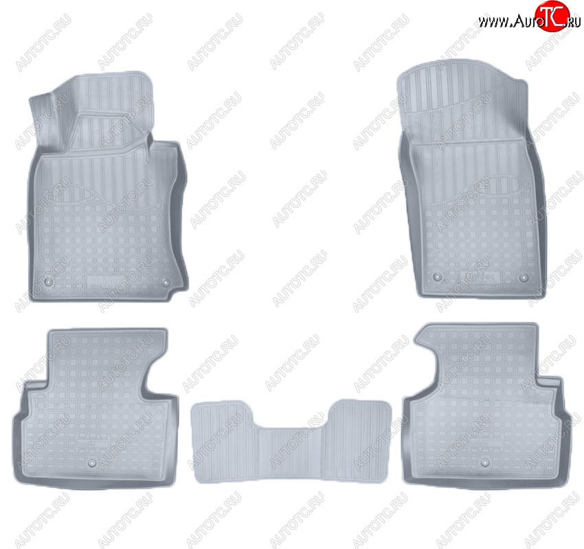 3 589 р. Коврики салона Norplast Unidec  INFINITI Q50  V37 (2013-2021) дорестайлинг, рестайлинг (Цвет: серый)  с доставкой в г. Пермь