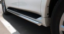 14 999 р. Защита порогов из круглой укороченной трубы диаметром 42 мм SLITKOFF INFINITI QX80 Z62 1-ый рестайлинг (2014-2018)  с доставкой в г. Пермь. Увеличить фотографию 3