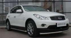 19 549 р. Одинарная защита переднего бампера диаметром 63 мм SLITKOFF INFINITI Qx50 J50 дорестайлинг (2013-2016)  с доставкой в г. Пермь. Увеличить фотографию 3