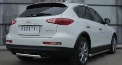 11 999 р. Защита порогов из круглой трубы диаметром 63 мм SLITKOFF INFINITI Qx50 J50 дорестайлинг (2013-2016)  с доставкой в г. Пермь. Увеличить фотографию 4