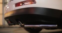 13 999 р. Защита заднего бампера (Ø42 мм уголки, нержавейка) SLITKOFF INFINITI Qx50 J50 дорестайлинг (2013-2016)  с доставкой в г. Пермь. Увеличить фотографию 4