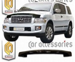 Дефлектор капота CA-Plastic INFINITI QX56  JA60 (2004-2007) дорестайлинг