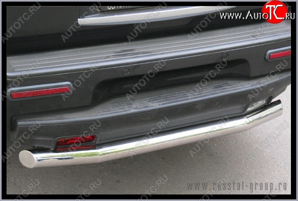 16 849 р. Одинарная защита заднего бампера из трубы диаметром 76 мм SLITKOFF INFINITI QX56 JA60 дорестайлинг (2004-2007)  с доставкой в г. Пермь
