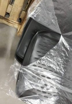 2 999 р. Комплект ковриков в багажник Element (полиуретан, 2 шт.) INFINITI QX56 JA60 дорестайлинг (2004-2007) (черный)  с доставкой в г. Пермь. Увеличить фотографию 3