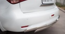 17 999 р. Защита заднего бампера (Ø75x42 мм, нержавейка) Russtal INFINITI QX56 Z62 (2010-2013)  с доставкой в г. Пермь. Увеличить фотографию 2