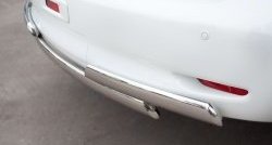 17 999 р. Защита заднего бампера (Ø75x42 мм, нержавейка) Russtal INFINITI QX56 Z62 (2010-2013)  с доставкой в г. Пермь. Увеличить фотографию 3