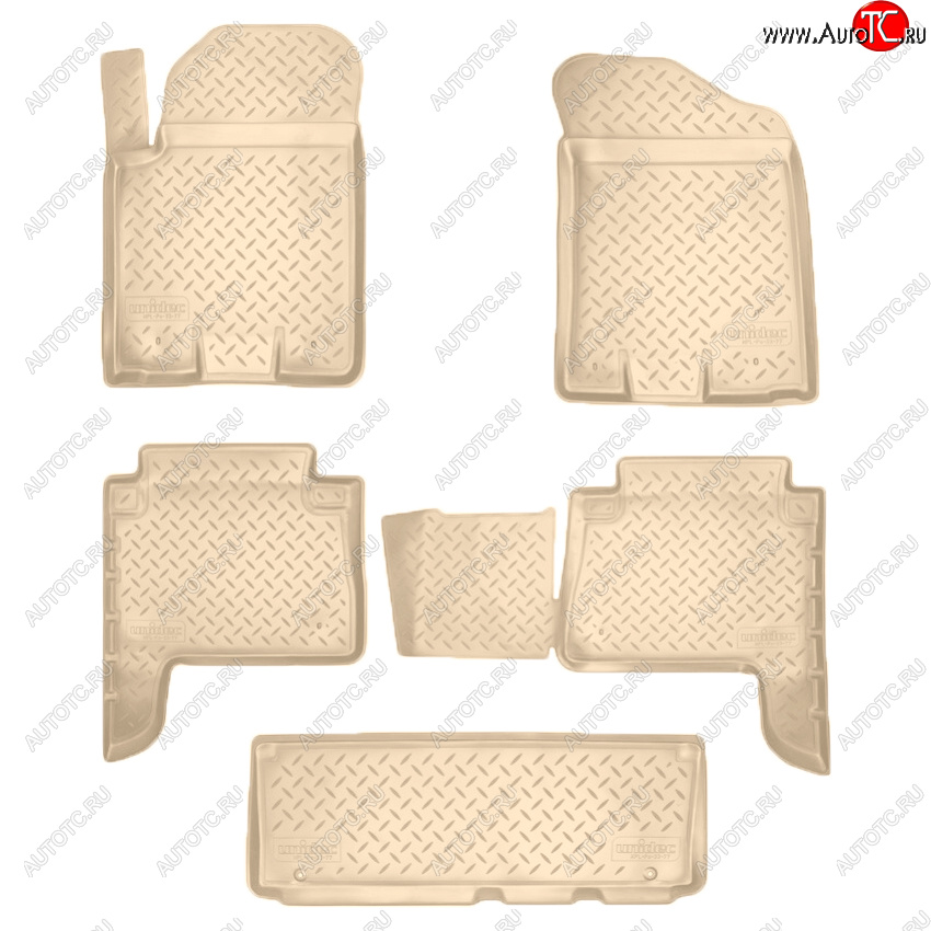 3 799 р. Коврики салона Norplast Unidec  INFINITI QX56  Z62 - QX80  Z62 (Цвет: бежевый)  с доставкой в г. Пермь