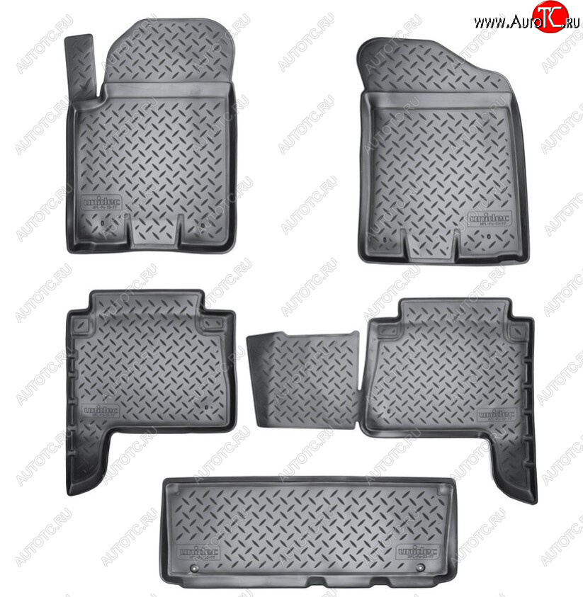2 999 р. Комплект ковриков в салон Norplast Unidec INFINITI QX56 Z62 (2010-2013) (Цвет: черный)  с доставкой в г. Пермь