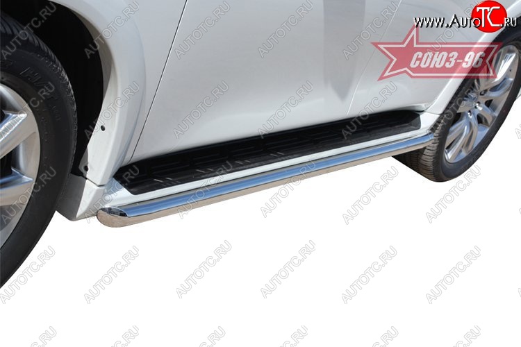 15 479 р. Защита штатных порогов Souz-96 (d60) INFINITI QX56 Z62 (2010-2013)  с доставкой в г. Пермь