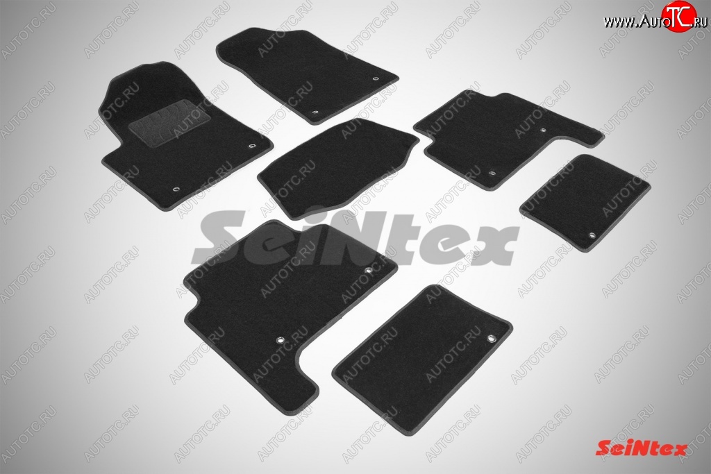 3 599 р. Износостойкие коврики в салон SeiNtex Premium LUX 4 шт. (ворсовые) INFINITI QX56 Z62 (2010-2013)  с доставкой в г. Пермь