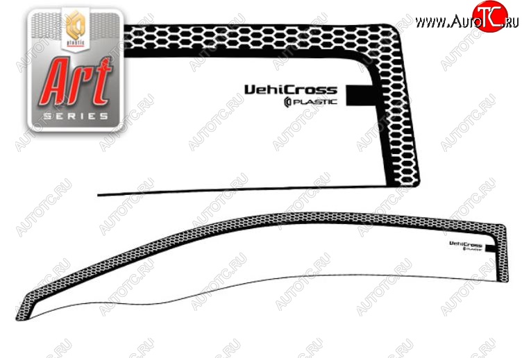 2 199 р. Дефлектора окон CA-Plastic  Isuzu VehiCross (1997-2001) (Серия Art белая, Без хром.молдинга)  с доставкой в г. Пермь