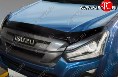 4 599 р. Дефлектор капота SIM Isuzu D-Max RT85,TFR DoubleCab рестайлинг (2015-2021)  с доставкой в г. Пермь