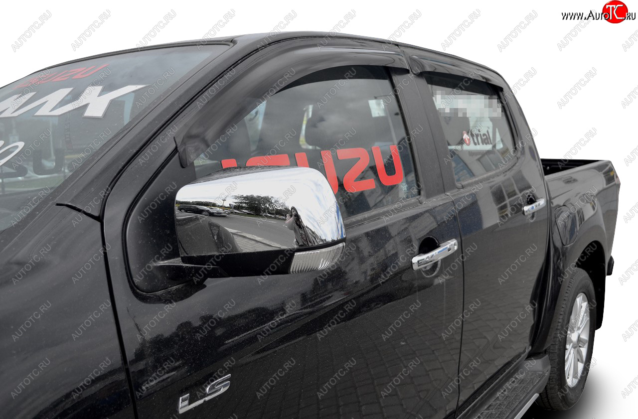 2 999 р. Дефлектора окон SIM Isuzu D-Max RT85,TFR DoubleCab рестайлинг (2015-2021)  с доставкой в г. Пермь
