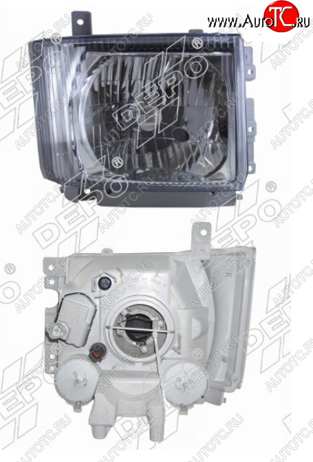 13 349 р. Правая фара (с электрокорректором) DEPO Isuzu Elf (NPR75)  дорестайлинг (2006-2014)  с доставкой в г. Пермь