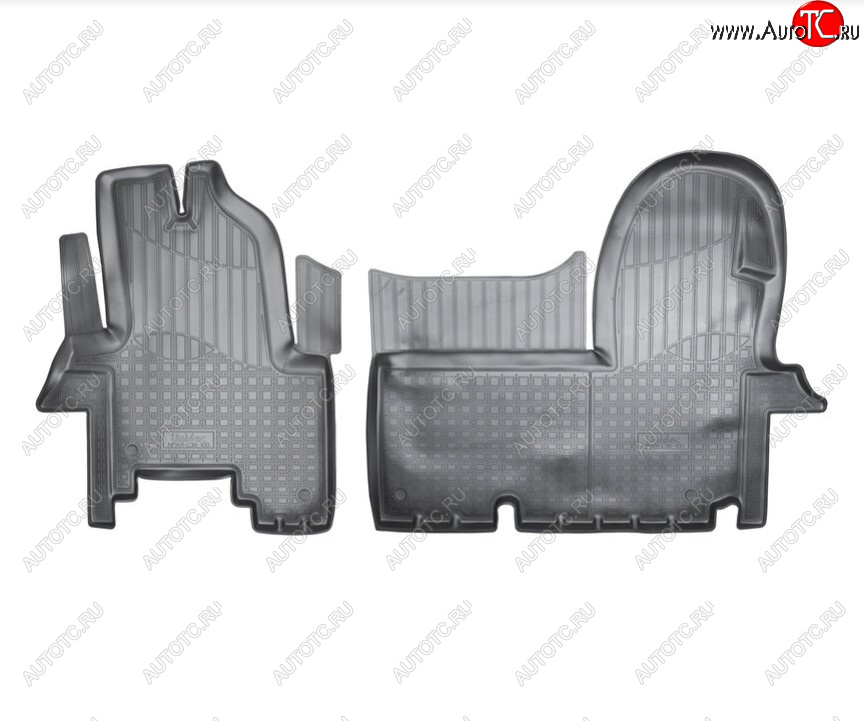 2 499 р. Комплект ковриков в салон Norplast Unidec  Iveco Daily (2006-2014) (Цвет: черный)  с доставкой в г. Пермь