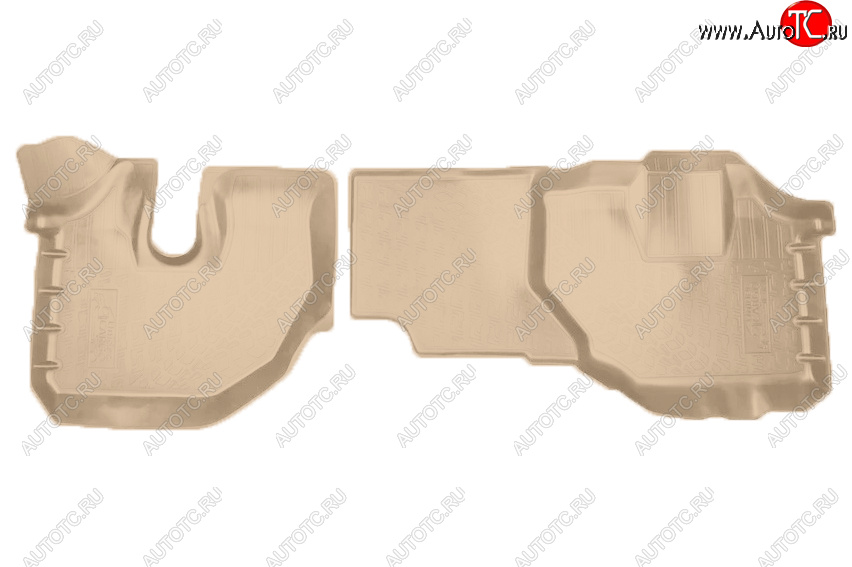 2 499 р. Коврики салона Norplast  JAC N120 - N80 (Цвет: бежевый)  с доставкой в г. Пермь