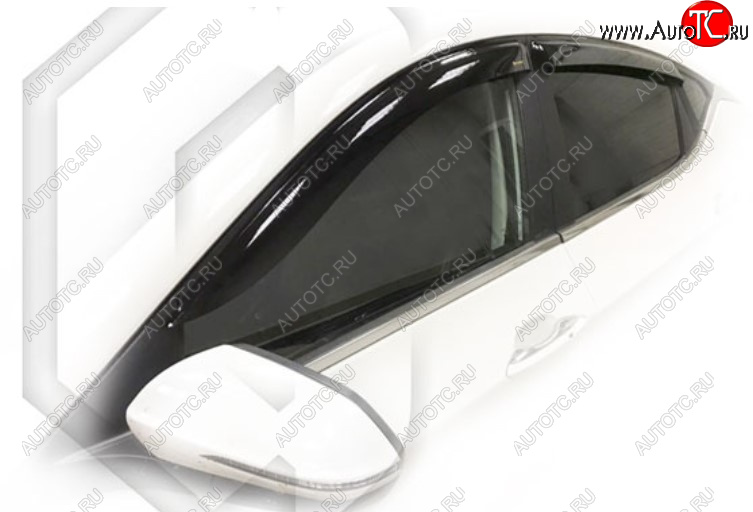 2 099 р. Дефлектора окон CA-Plastic JAC S7 рестайлинг (2020-2025) (Classic полупрозрачный)  с доставкой в г. Пермь