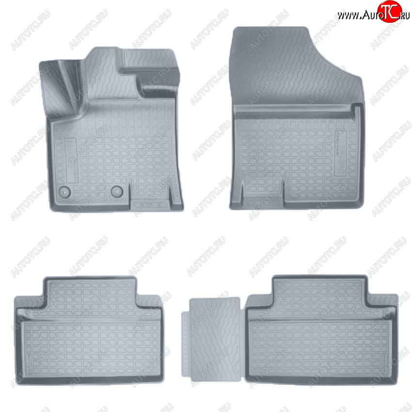 2 859 р. Коврики салона Norplast Unidec (5 мест)  JAC S7 (2020-2025) рестайлинг (Цвет: серый)  с доставкой в г. Пермь