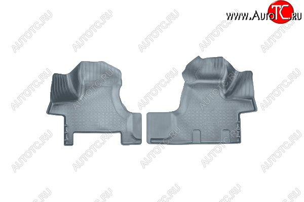 2 499 р. Коврики салона Norplast Unidec  JAC Sunray  LC6T32 (2020-2025) автобус, цельнометаллический фургон (серые)  с доставкой в г. Пермь