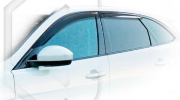 Дефлектора окон CA-Plastiс Jaguar F-Pace X761 дорестайлинг (2015-2020) (Classic полупрозрачный, Без хром.молдинга)