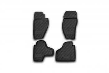 Комплект 3D ковриков салона Element (полиуретан) Jeep Cherokee  KK (2007-2014) (Черные)