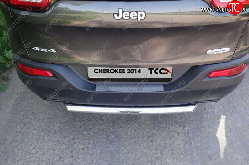 15 999 р. Защита заднего бампера (короткая) ТСС (нержавейка d 60,3 мм)  Jeep Cherokee  KL (2014-2020) дорестайлинг, рестайлинг  с доставкой в г. Пермь