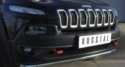 15 999 р. Одинарная защита переднего бампера (Trailhawk 63 мм) SLITKOFF Jeep Cherokee KL дорестайлинг (2014-2017)  с доставкой в г. Пермь. Увеличить фотографию 3