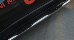 83 999 р. Защита порогов с пластиковыми вставками для ног (Trailhawk, нержавейка 76 мм) Russtal Jeep Cherokee KL дорестайлинг (2014-2017) (Защита порогов с со скосами на торцах (вариант 1))  с доставкой в г. Пермь. Увеличить фотографию 8