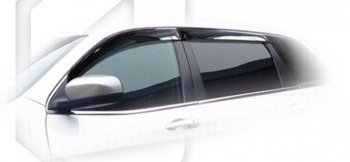 Дефлектора окон CA-Plastiс Jeep Cherokee  KL (2014-2017) дорестайлинг (Classic полупрозрачный, Без хром.молдинга)