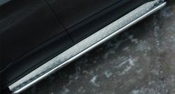 24 649 р. Широкая защита порогов SLITKOFF Jeep Cherokee KL дорестайлинг (2014-2017)  с доставкой в г. Пермь. Увеличить фотографию 2