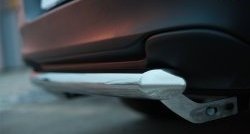 14 999 р. Одинарная защита заднего бампера из трубы диаметром 63 мм SLITKOFF  Jeep Cherokee  KL (2014-2017) дорестайлинг  с доставкой в г. Пермь. Увеличить фотографию 4