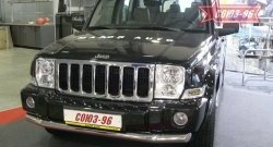 15 299 р. Защита переднего бампера одинарная Souz-96 (d76).  Jeep Commander (2006-2010)  с доставкой в г. Пермь. Увеличить фотографию 3